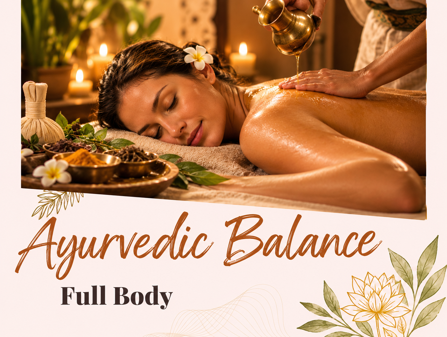Ayurvedic Balance warm herbal oil massage